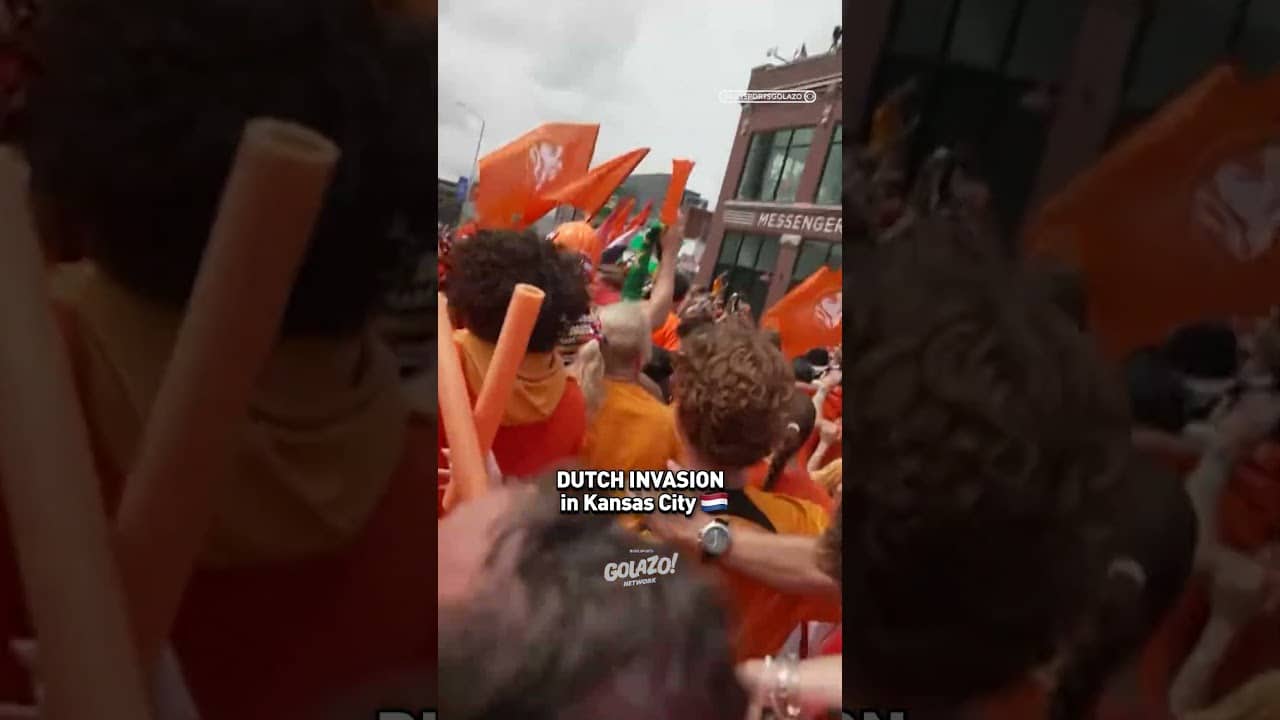 Dutch fans flood Kansas City in a sea of orange 🇳🇱 #FIFAWorldCup #Netherlands