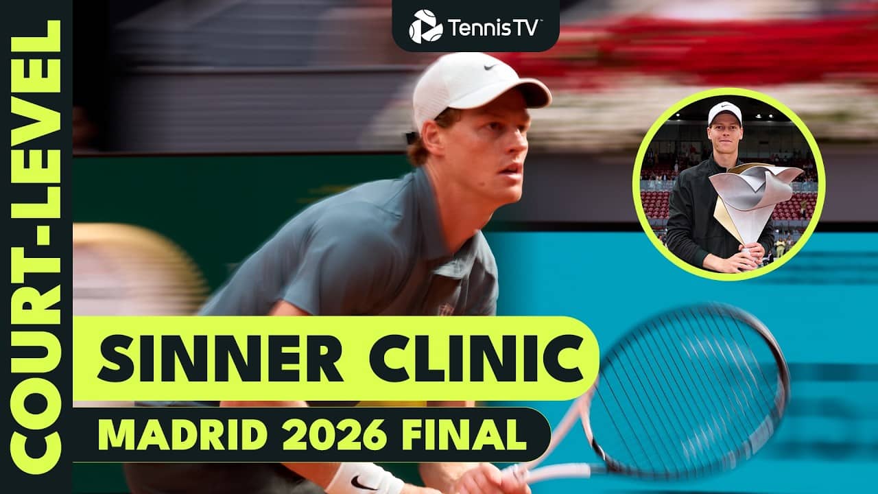 Jannik Sinner's Unreal Madrid Final Performance 🥵 | Court-Level Highlights