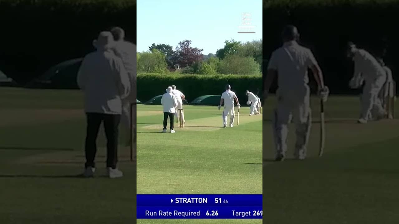 Scott Stratton went big in the intra-squad game. #seniorscricket #cricket #englandcricket