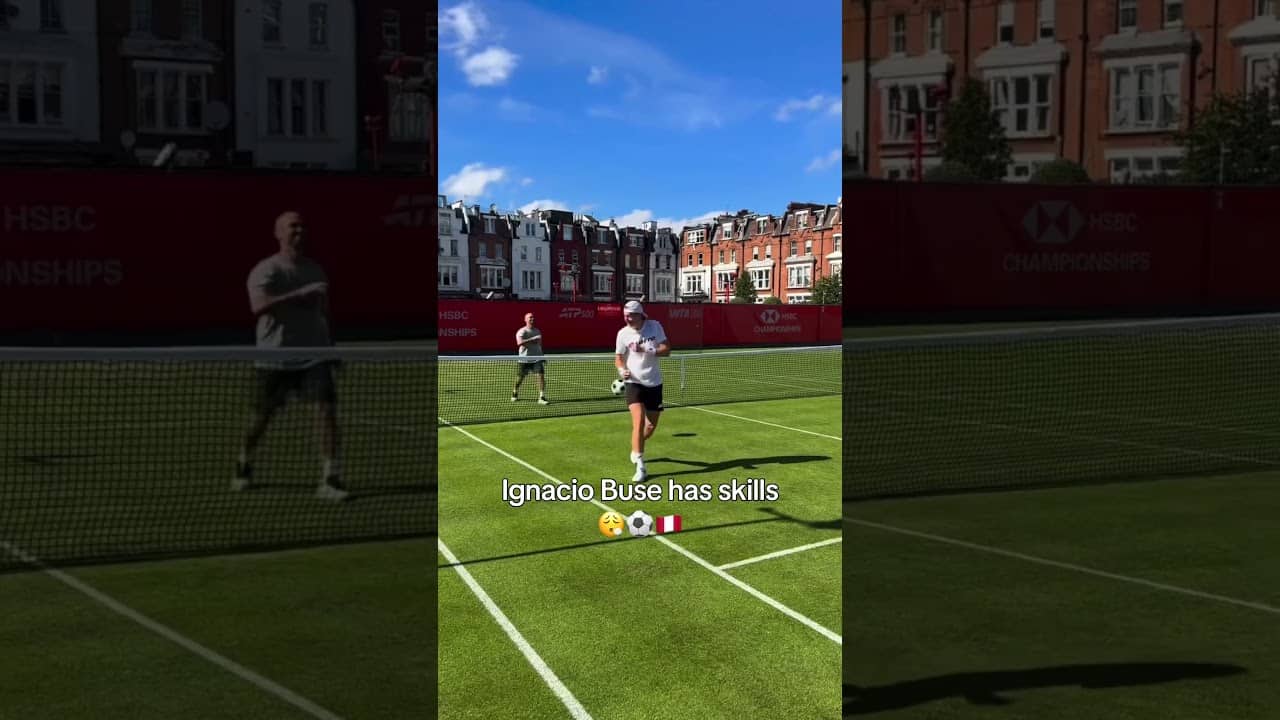 This is impressive 😮‍💨 Via Ignacio Buse / Instagram #tennis #soccer #football #worldcup