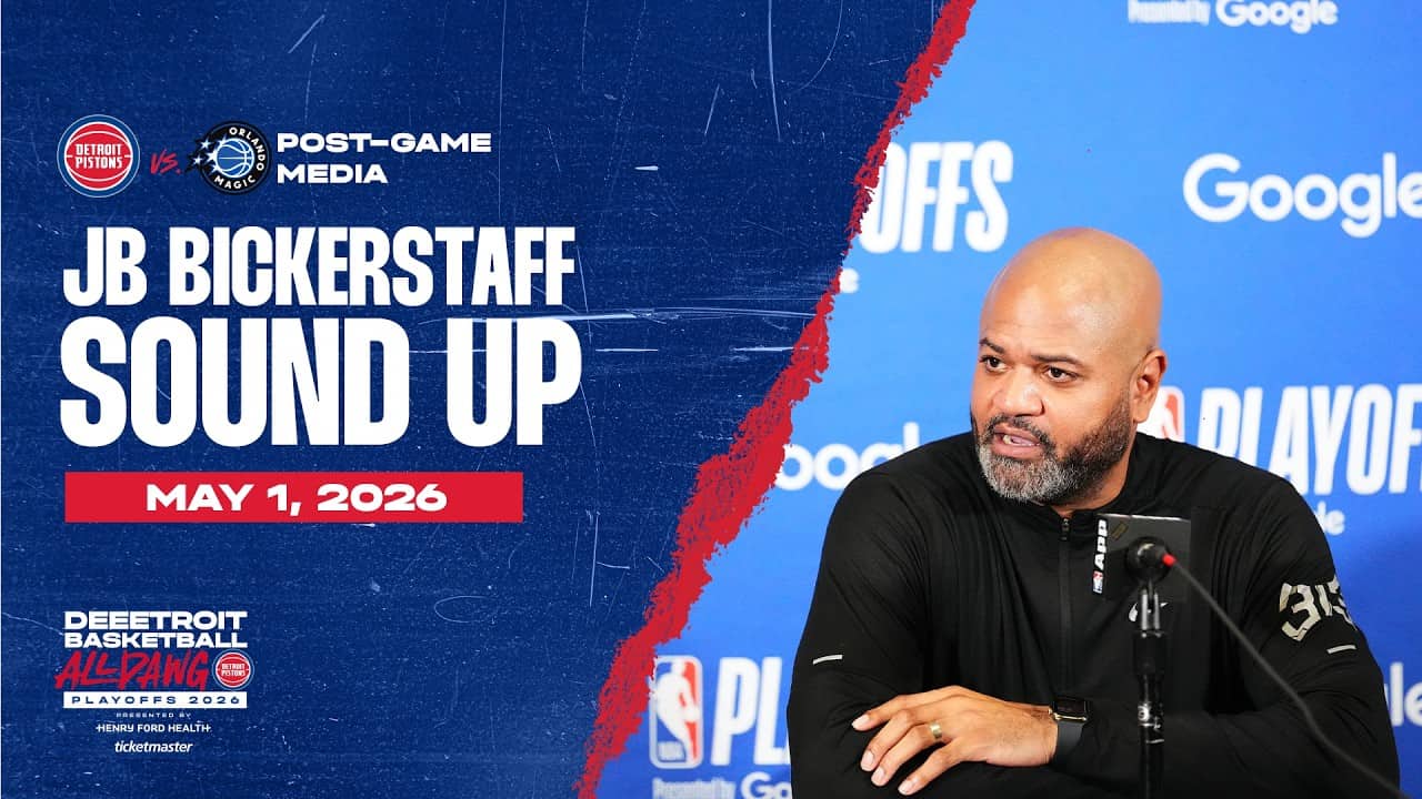 Game 6: Post-Game Press Conference: J.B. Bickerstaff | Pistons vs. Magic | 05.01.26