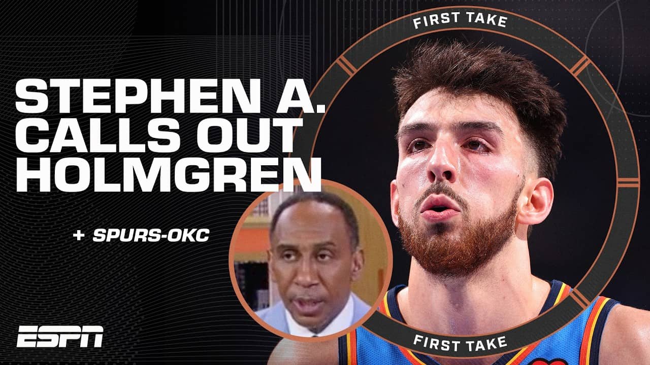 'YOU'RE 7'1"!' 🗣️ Stephen A. addresses Chet Holmgren after Game 1 loss to the Spurs | First Take