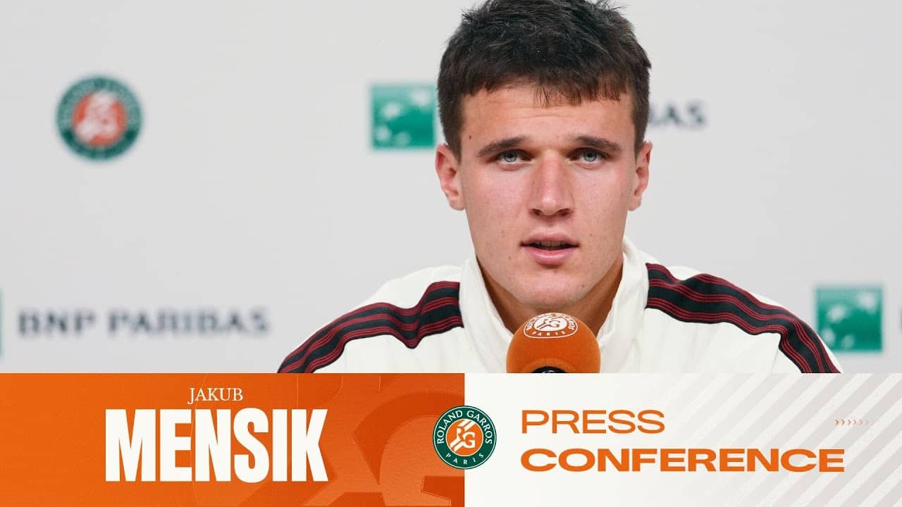 Jakub Mensik | QF Press Conference | Roland-Garros 2026