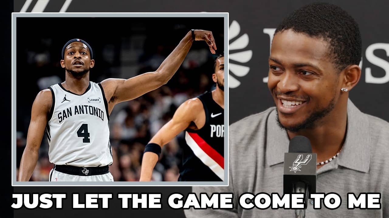 De'Aaron Fox on the Spurs Bench Performance and How He Has Approached Each Game This Season
