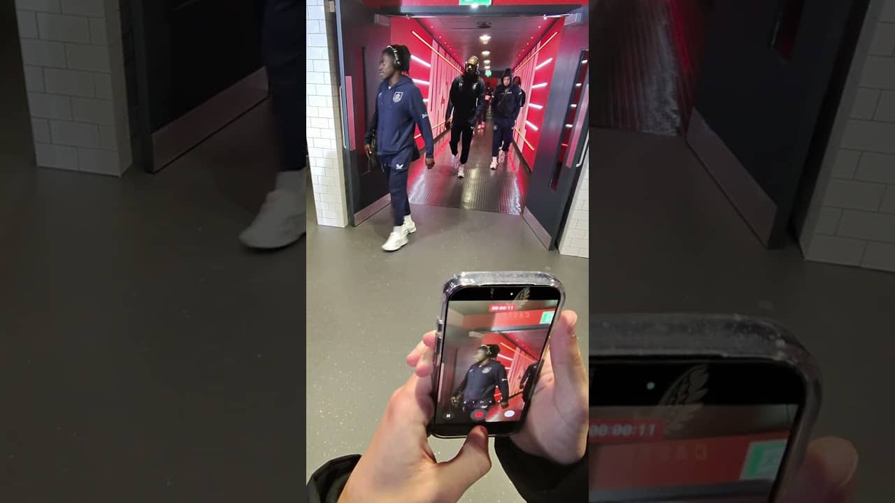 POV you're filming The Clarets arriving in North London 👀