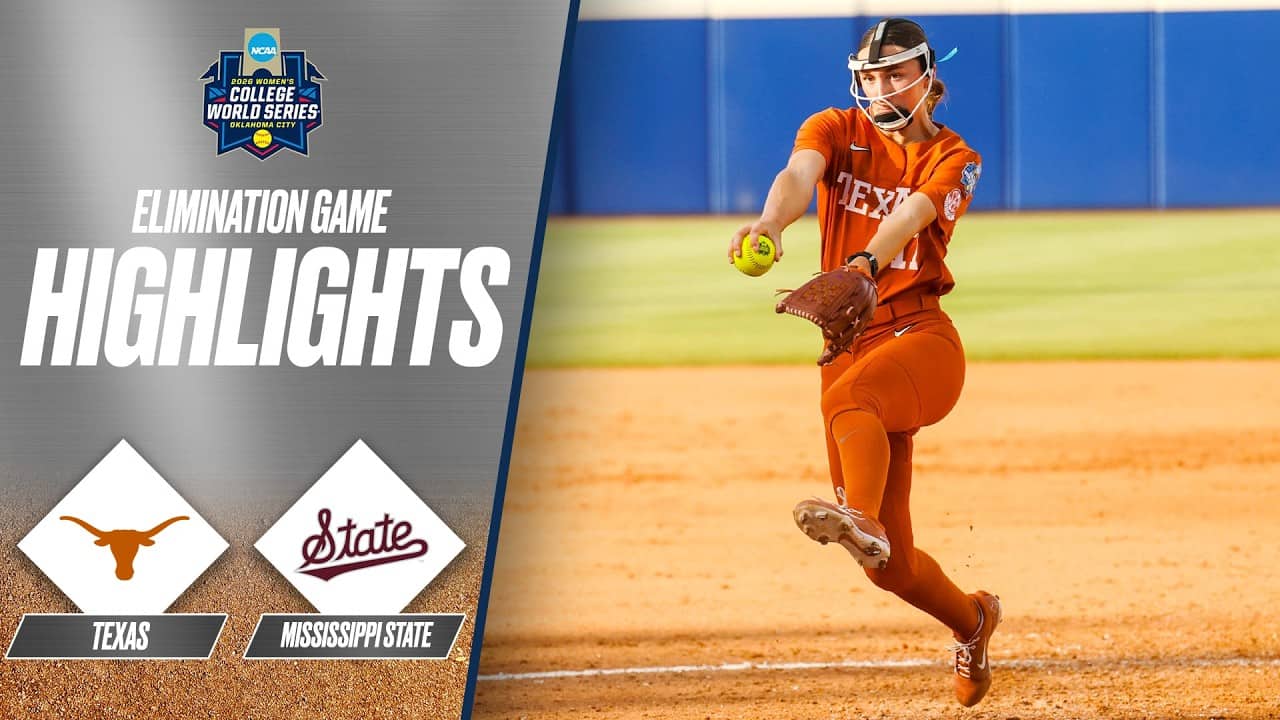 Texas vs. Mississippi State: 2026 Women's College World Series | Extended highlights