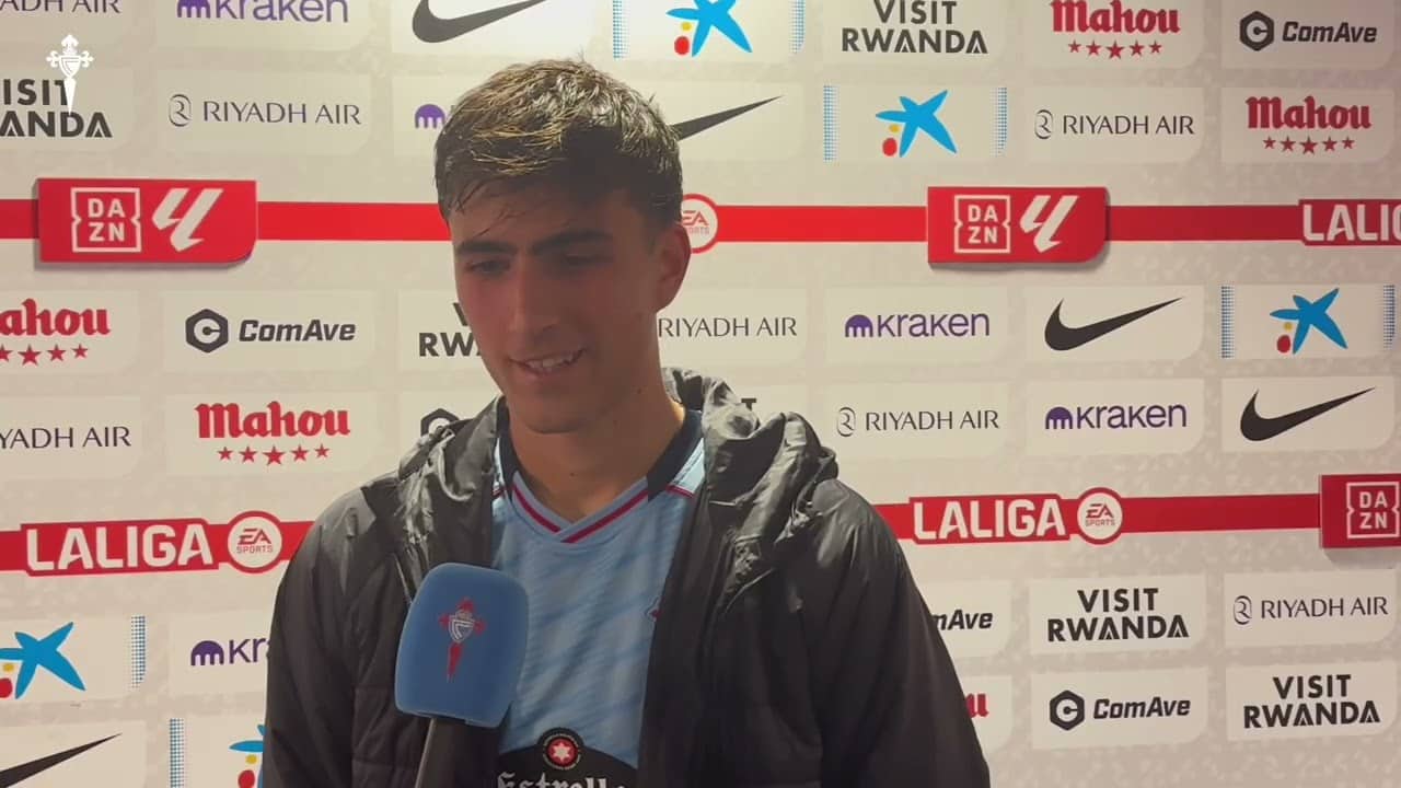 Javi Rodríguez: "Hicimos un GRAN partido y estamos muy FELICES". | Celta