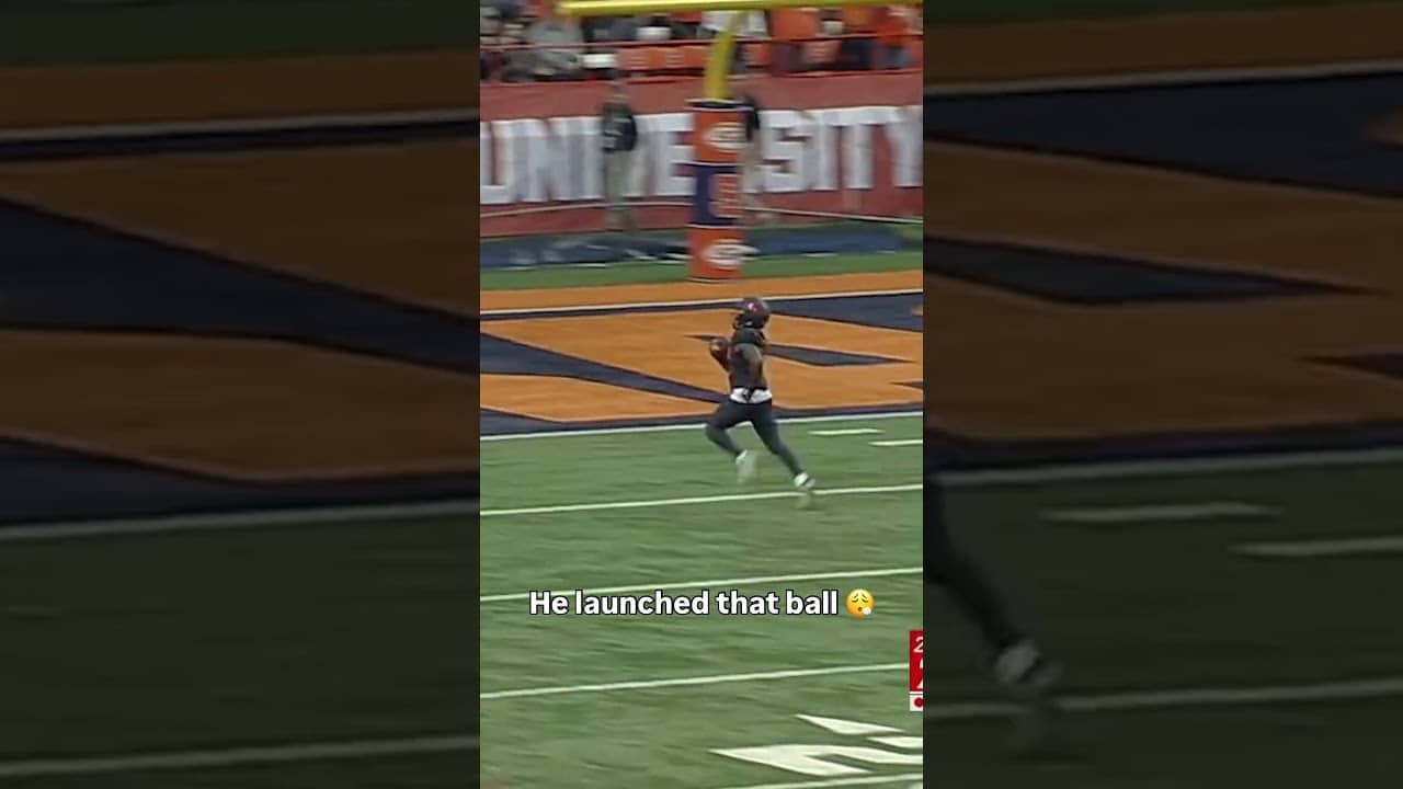 That ball went a long way 🔥 #syracuse #accfootball #collegefootball
