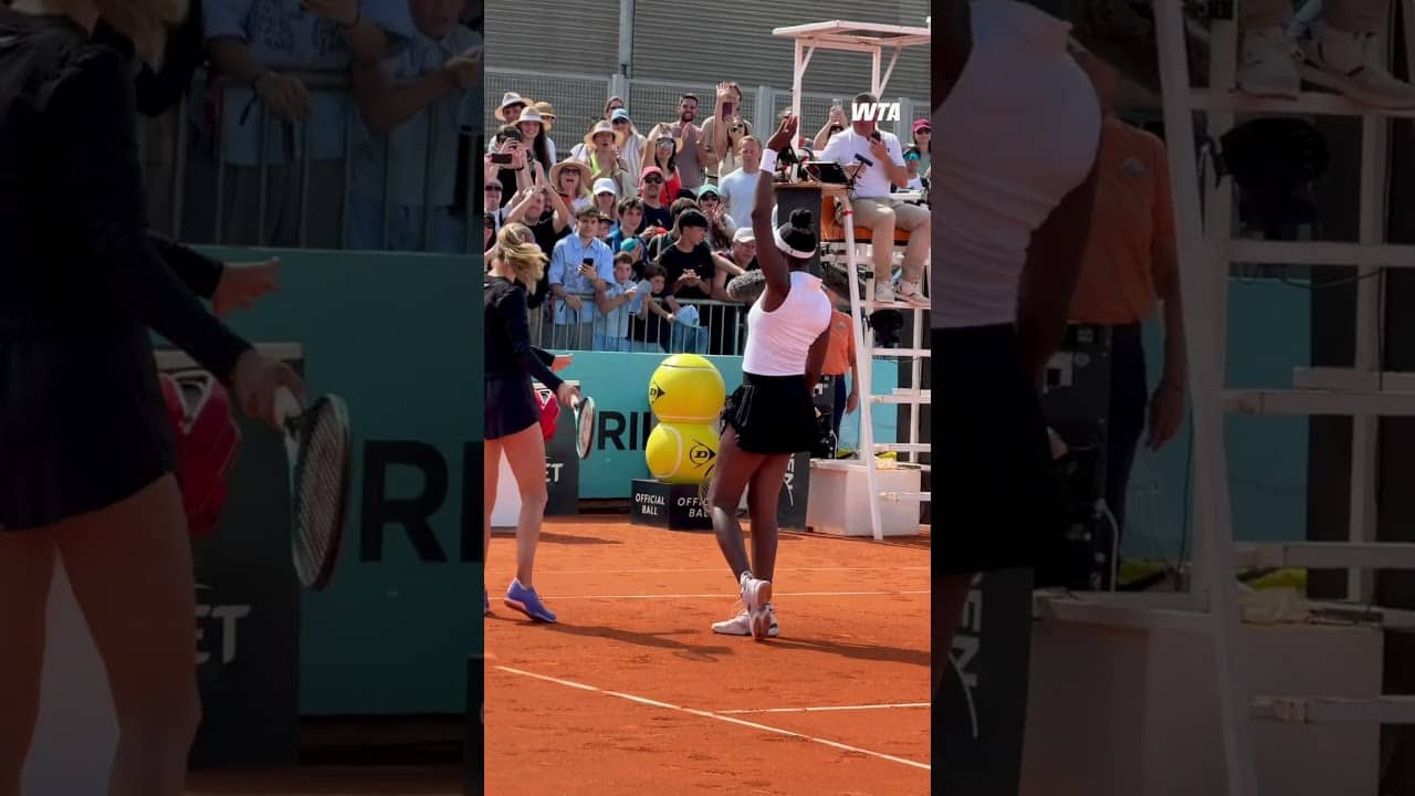 Venus Williams & Katie Boulter secure the win in a match tiebreak 💃 #wta #tennis #sports