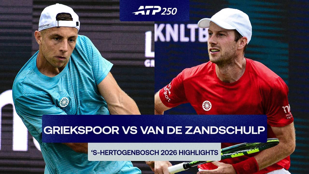 Tallon Griekspoor vs. Botic van de Zandschulp Highlights | ‘s-Hertogenbosch 2026 Round 1