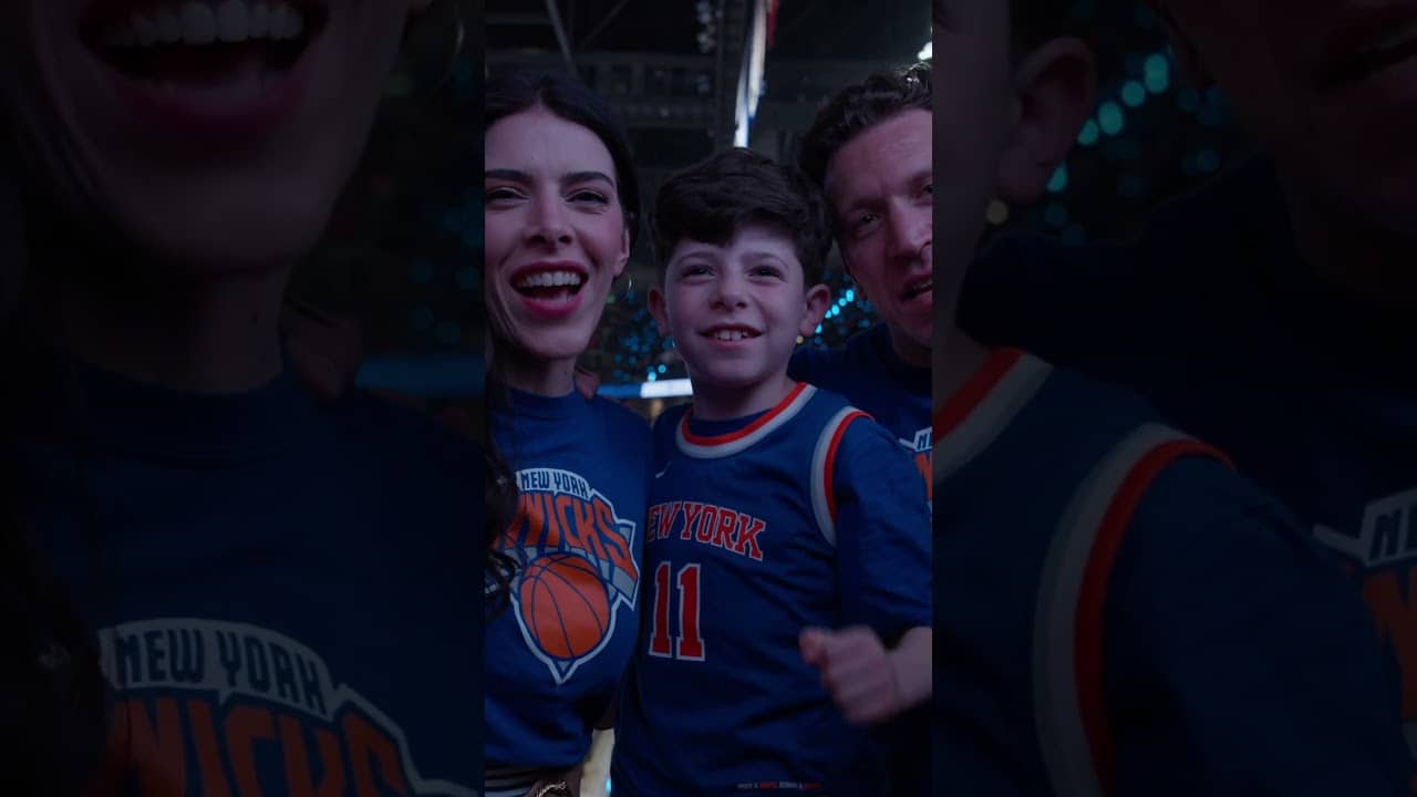 whole city behind us 🧡💙 #nba #nyknicks #nbaplayoffs #nbafinals