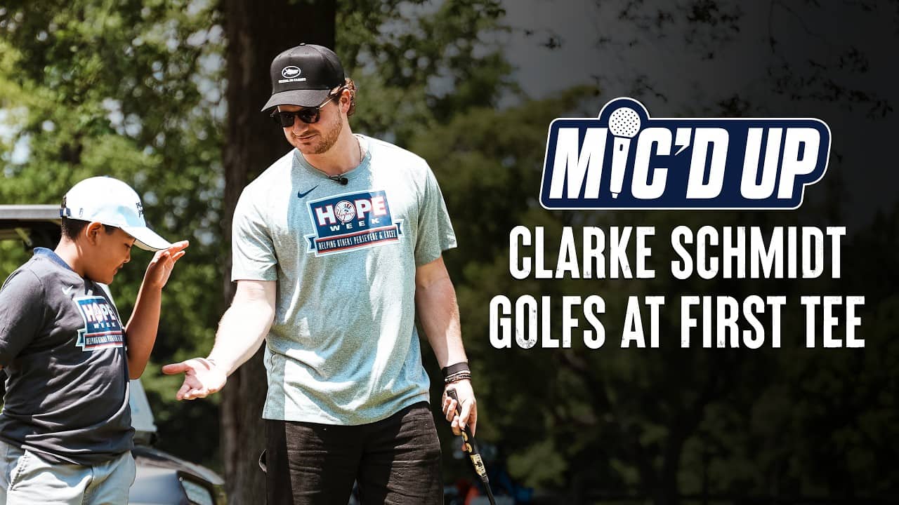 MIC'D UP: Clarke Schmidt Golfs at First Tee | HOPE WEEK 2026