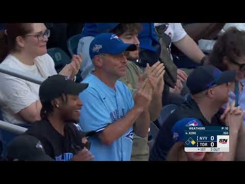 KAZUMA OKAMOTO HOMERS TO THE THIRD DECK 🫨 You don't see baseballs go THIS far every day!
