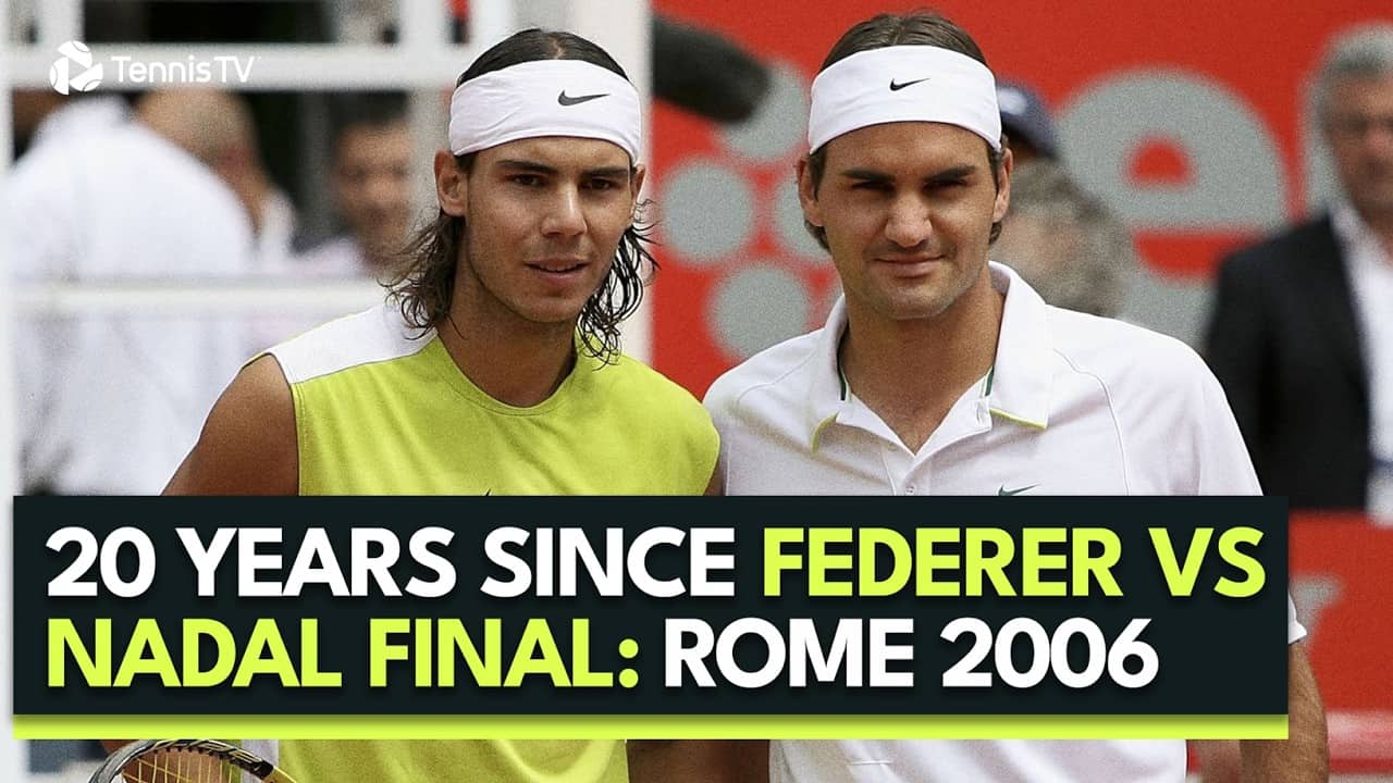 20 Years Since The Federer vs Nadal EPIC FINAL IN Rome 2006 🏆🇮🇹
