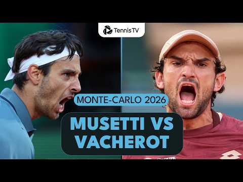 Lorenzo Musetti vs Valentin Vacherot For Last 16 Spot 🍿 | Monte-Carlo 2026 Match Highlights