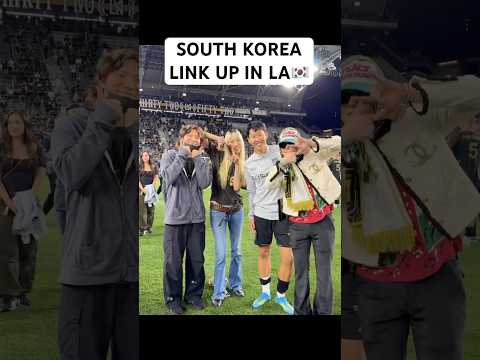 G-Dragon, Soo Joo, & Daesung link Son Heung-Min at @LAFC match!🇰🇷⚽️