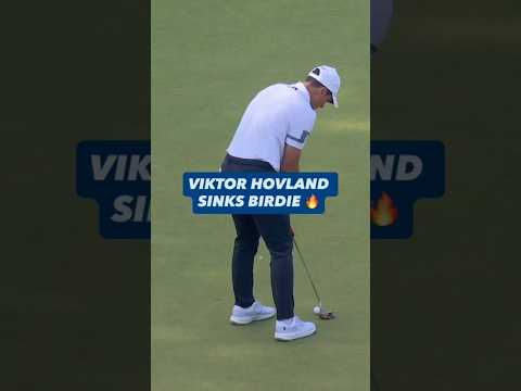 NOTHING. BUT. CUP. 😤 Viktor Hovland wins the Travelers Championship.