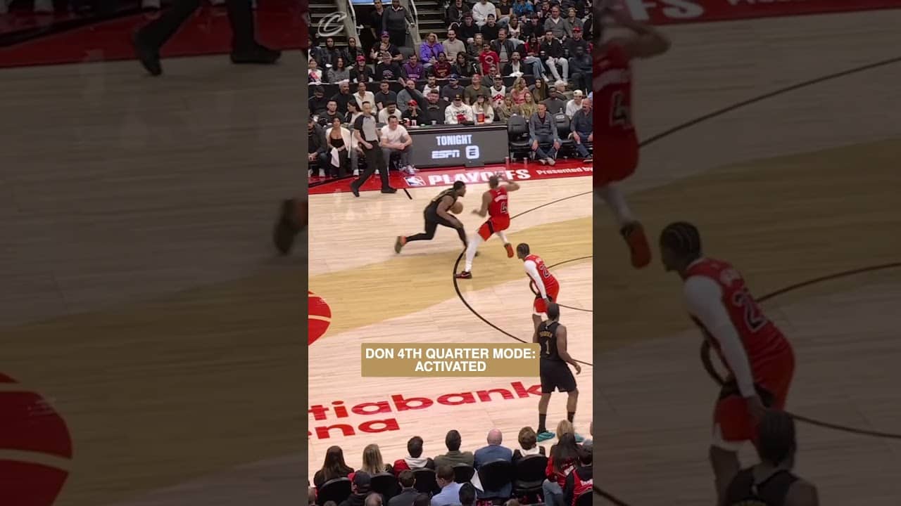 SPIDA IS HIM. #cavsraptors #nbaplayoffs #donovanmitchell