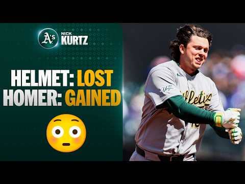 2025 AL Rookie of the Year drills 1st HR of the season! Nick Kurtz LAUNCHES one for the Athletics 💥