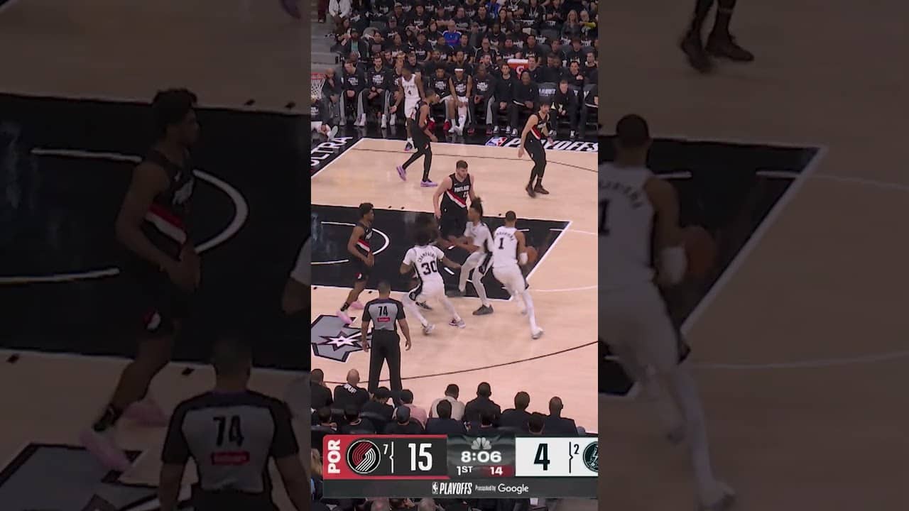 Scoot Henderson 13 Points in First Quarter vs Spurs Game 2 #scoothenderson #nba #basketballteam