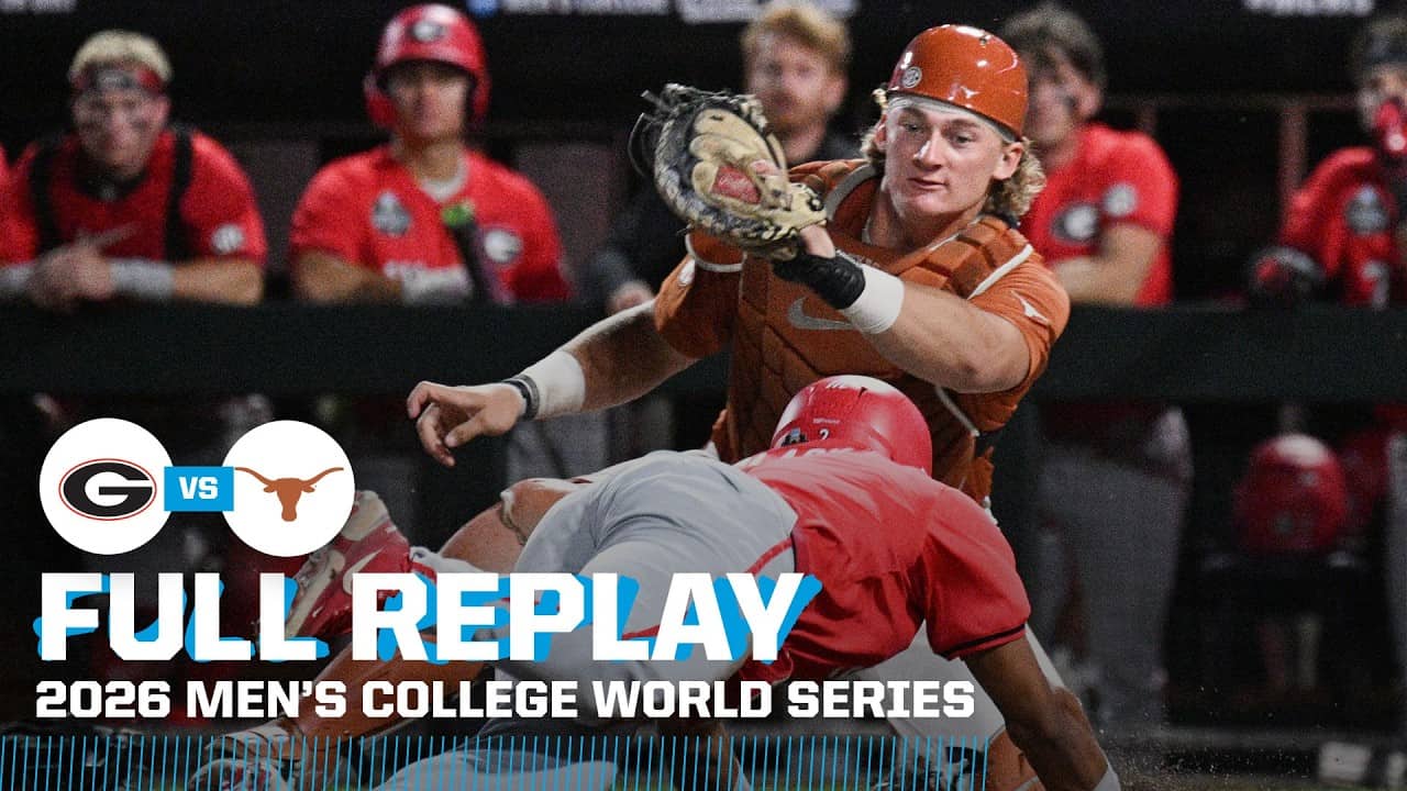 Georgia vs. Texas (June 16): 2026 Men's College World Series | FULL REPLAY