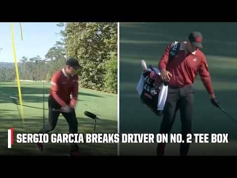 Sergio Garcia slams his driver in frustration at the Masters | 2026 Masters