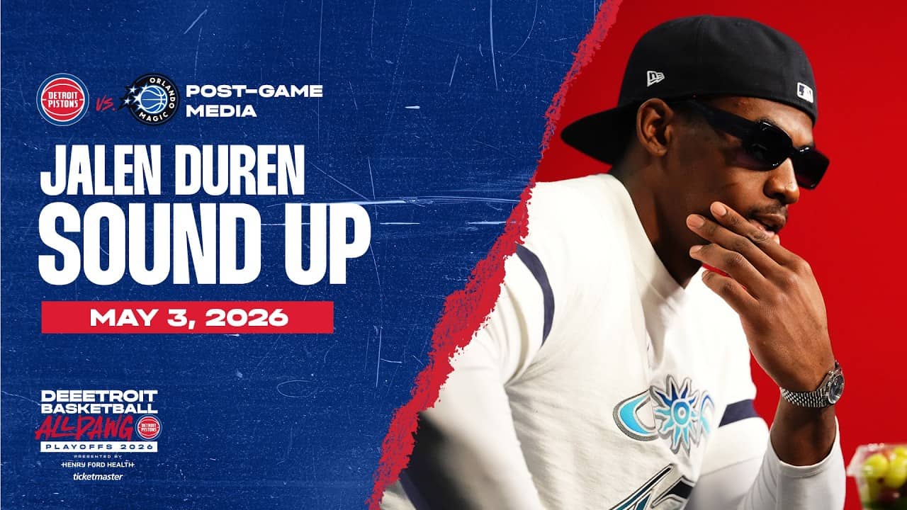 Game 7: Post-Game Press Conference: Jalen Duren | Pistons vs. Magic | 05.03.26