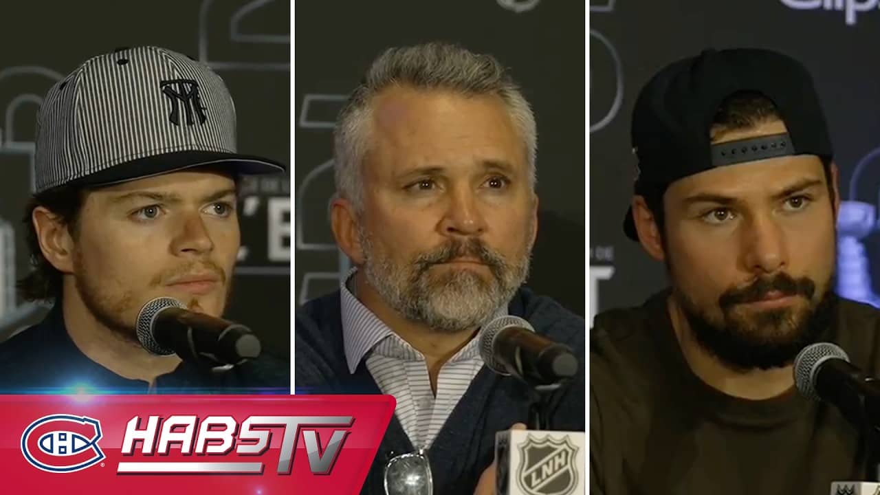 Caufield, St-Louis + more Habs address the media at practice | FULL PRESS CONFERENCES
