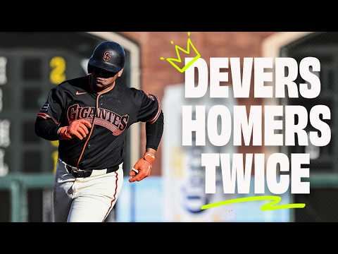 Rafael Devers Homers in Back-to-Back Innings on His Bobblehead Day | San Francisco Giants Highlights