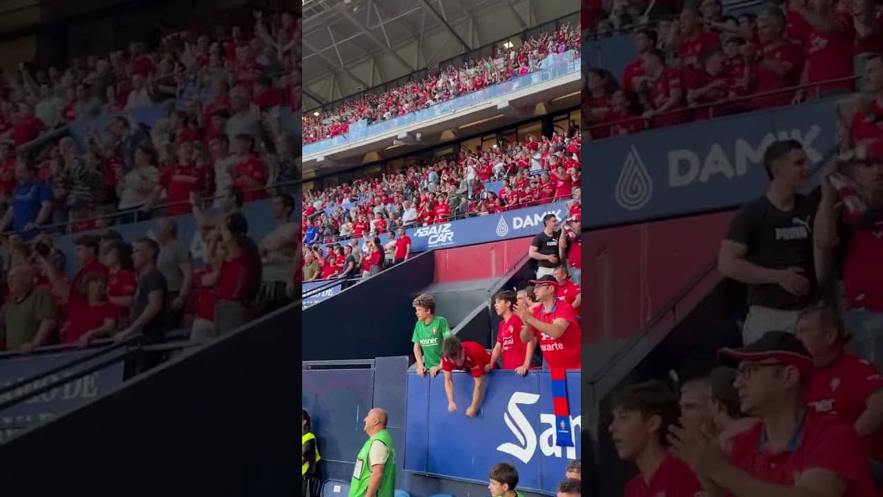Raúl García de Haro y El Sadar celebran el 1-1 en el #OsasunaSevilla #LALIGAHighlights |C.A. Osasuna