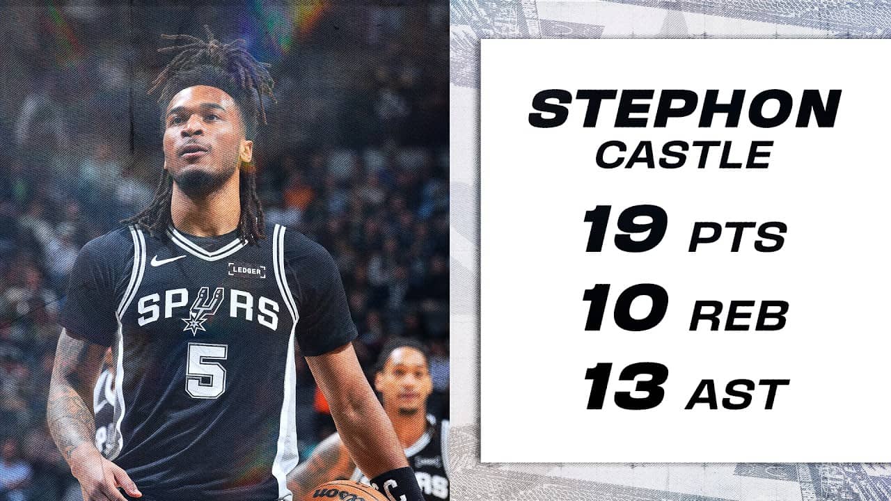 Stephon Castle Records Triple-Double | 19 PTS, 10 REB, 13 AST