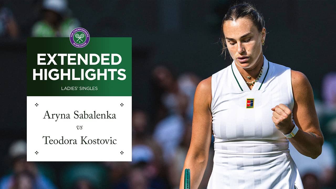 Sabalenka starts STRONG | Aryna Sabalenka vs Teodora Kostovic | Extended Highlights | Wimbledon 2026