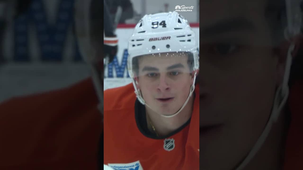 Porter Martone hits the ice at Flyers Development Camp