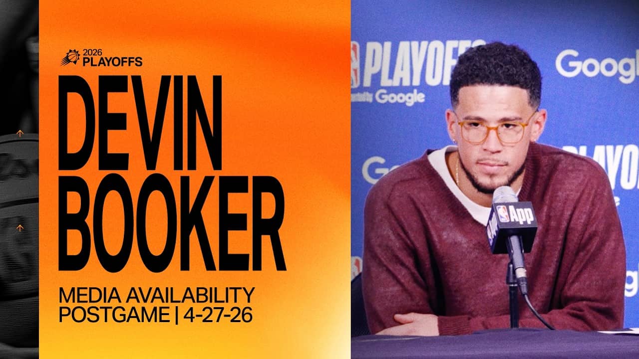 Devin Booker Postgame Media Availability | Phoenix Suns | NBA Playoffs | 4-27-26