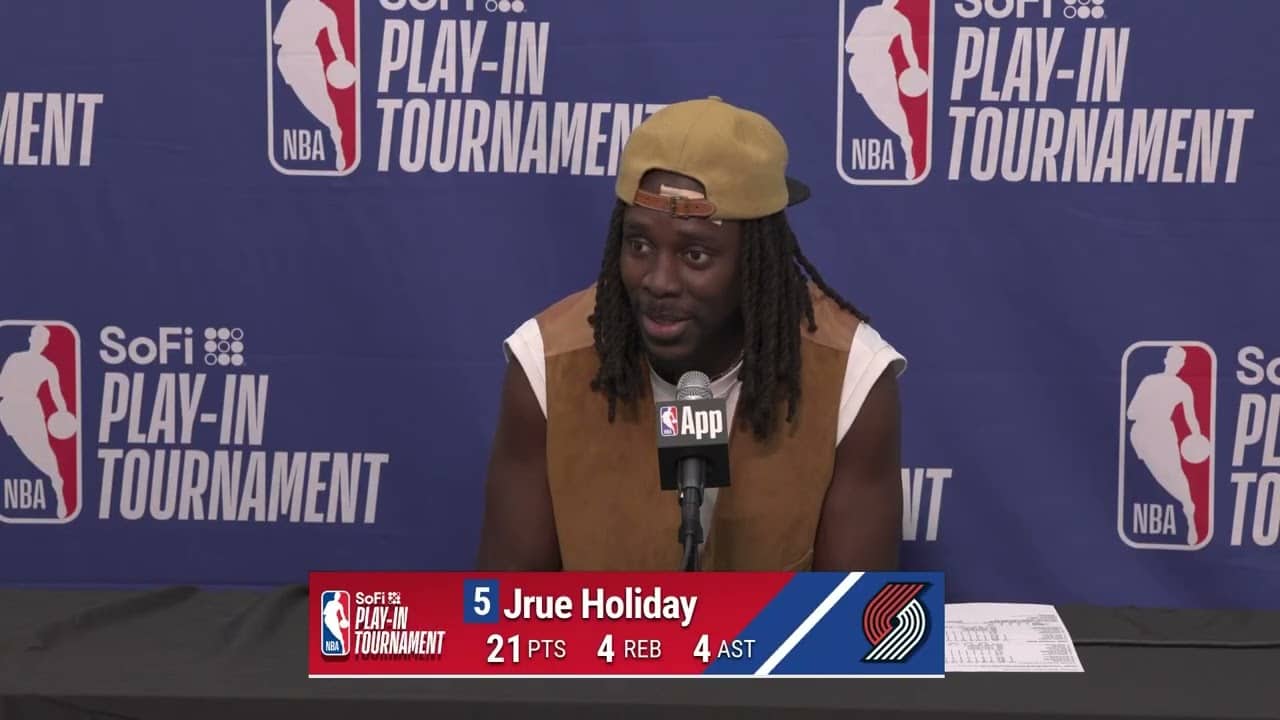 Jrue Holiday Talks About Gritty, Team Win in Play-In | Portland Trail Blazers | April 14, 2026