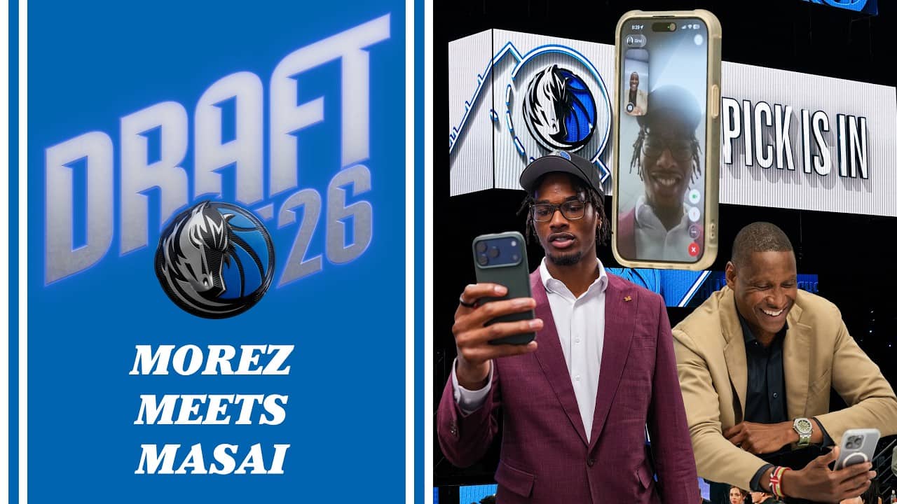 Morez Johnson Jr. Meets Masai | Dallas Mavericks 2026 Draft | 6/23/26