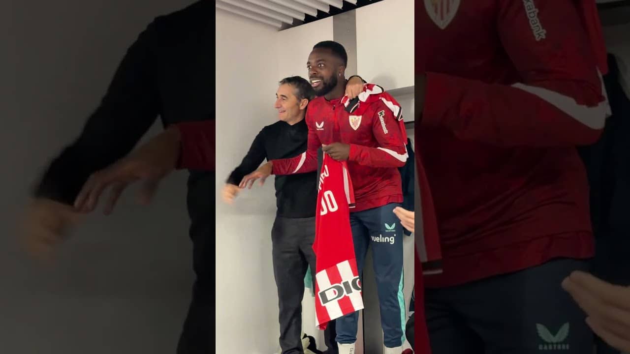 😍 Partido especial para Ernesto Valverde y Jon Aspiazu 🎉  Festejo, a la altura.