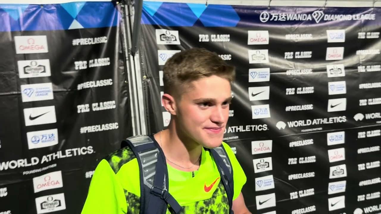 Cooper Lutkenhaus after a tactical 800 and how it played out differently than expected