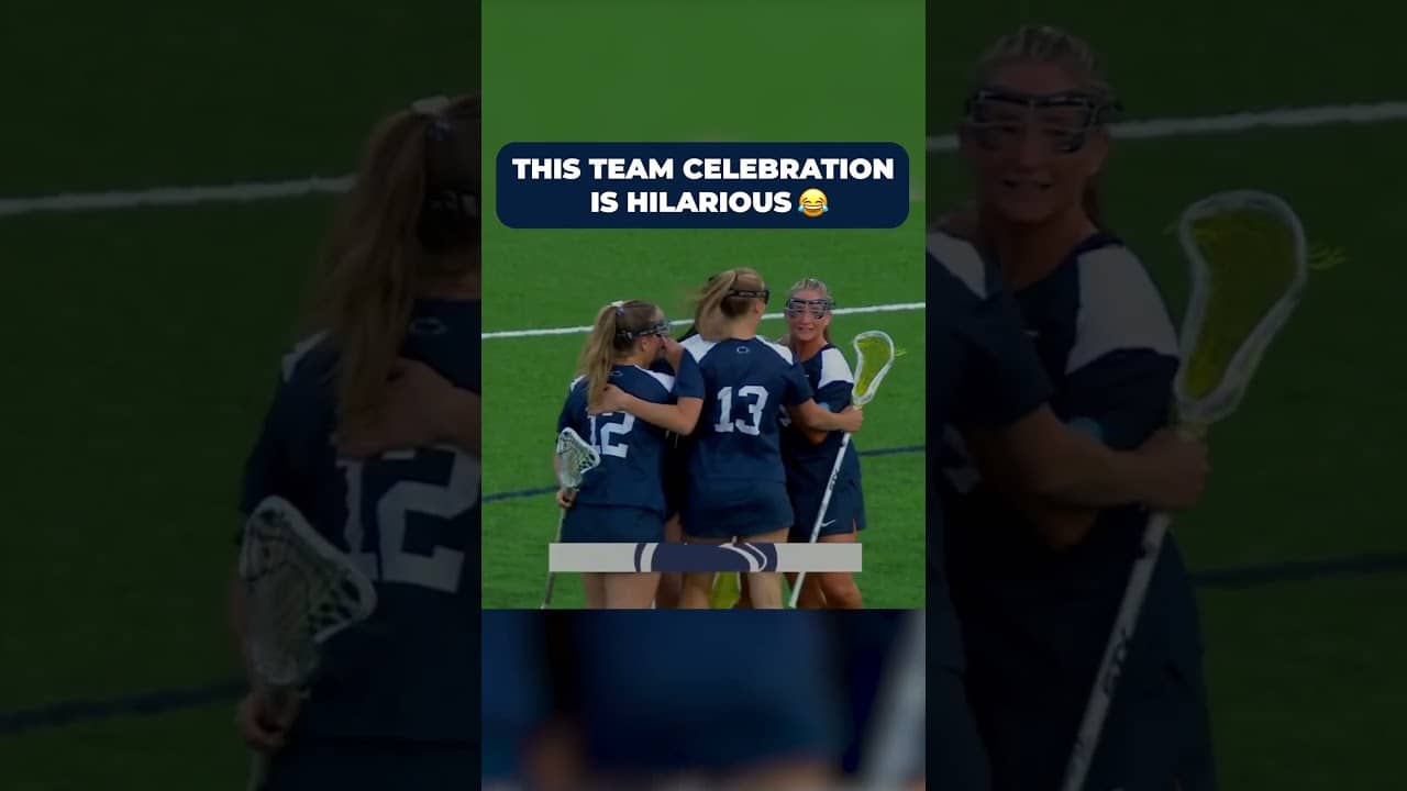 Penn State women's lacrosse pulled out the FUNNIEST celebration 😂 #shorts