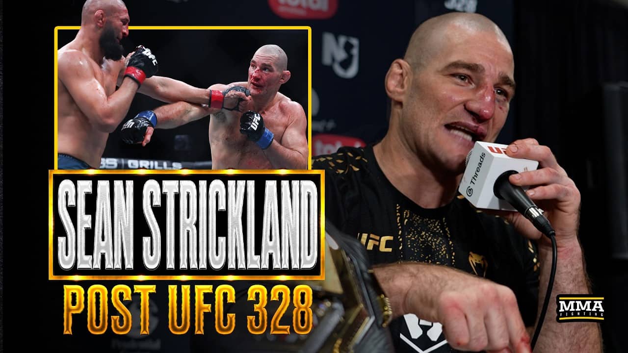 Sean Strickland Squashes Beef With Khamzat Chimaev, Reveals Separated Shoulder Before UFC 328 Fight