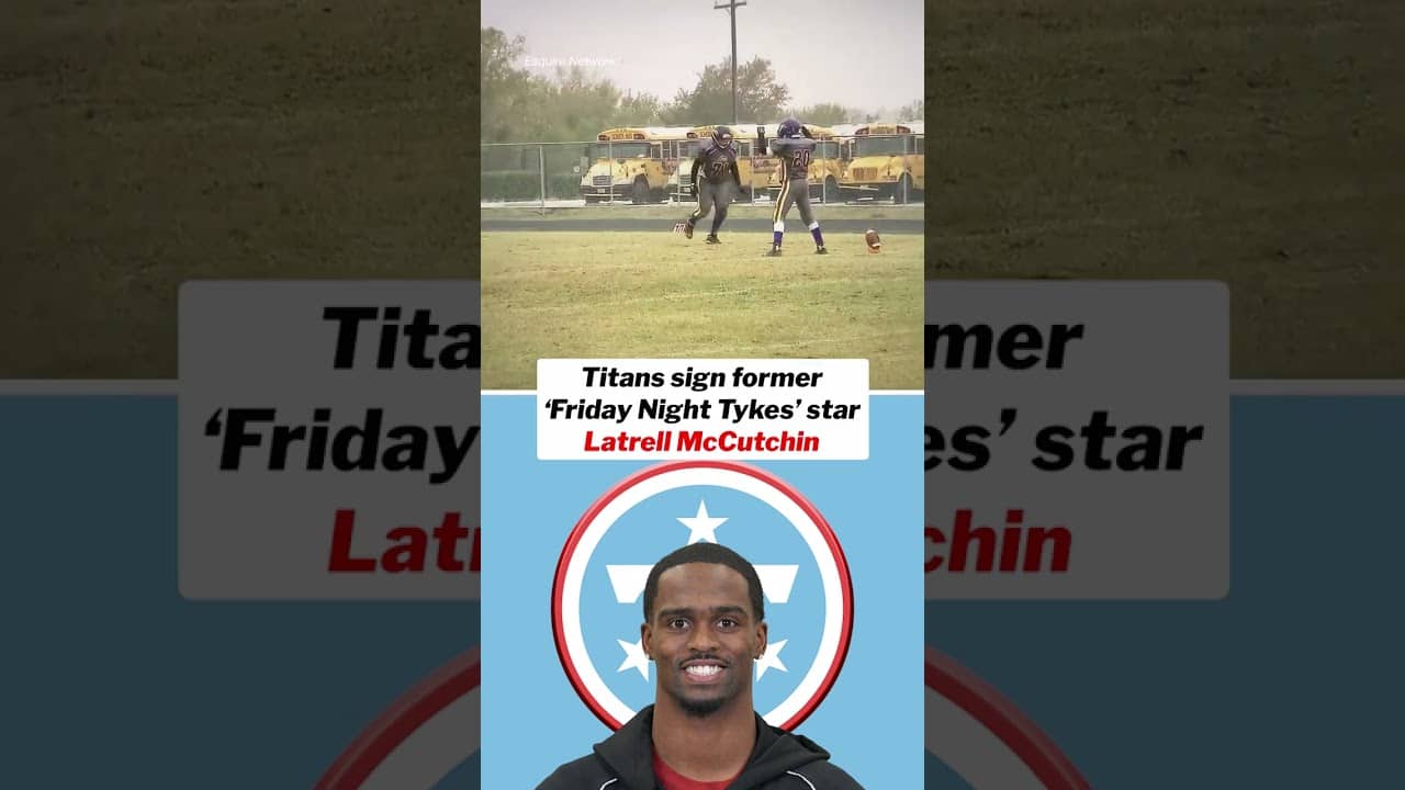 Latrell McCutchin was a 10-year-old star on 'Friday Night Tykes.' #titans #nfl
