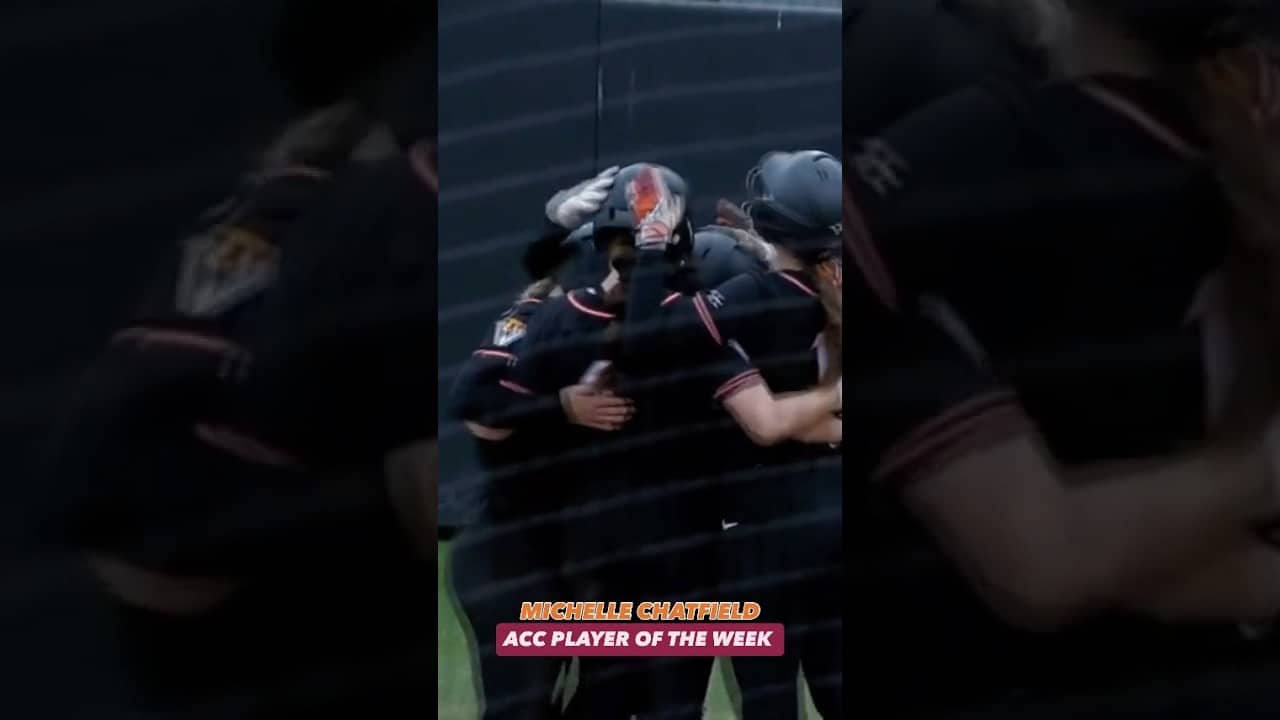 Michelle Chatfield is your ACC Player of the Week 🦃 #hokies #virginiatech #softball #ncaasoftball