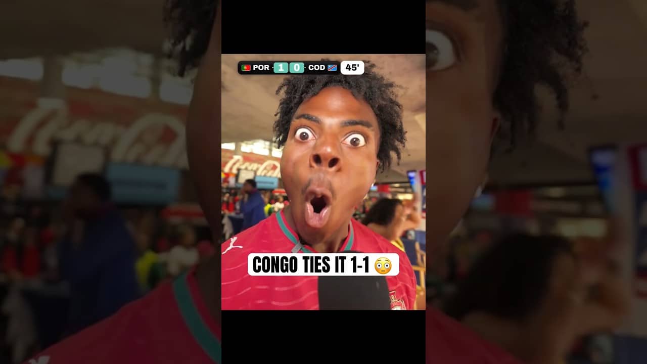 Speed’s reaction to Congo’s tying goal 😭😳