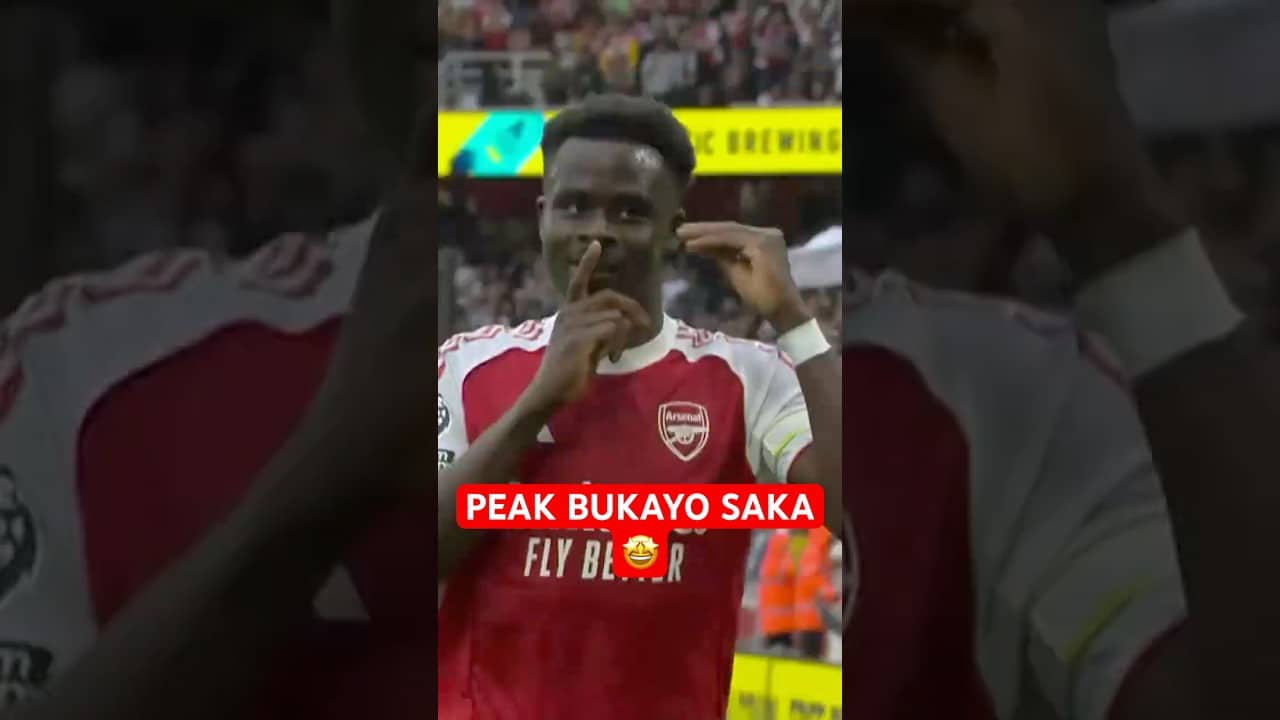 BUKAYO SAKA DOUBLES ARSENAL'S LEAD IN STYLE 🎯