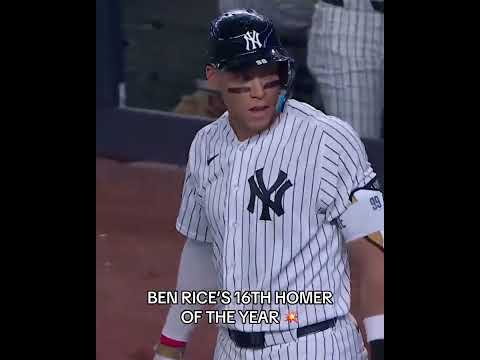 Ben Rice ties Aaron Judge for the Yankees HR lead with No. 16! š®āšØ