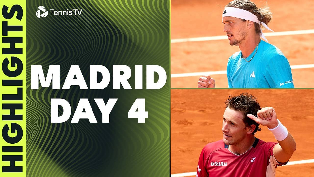 Ruud Begins Title Defence; Bublik, Tsitsipas, Zverev & More Feature | Madrid 2026 Day 4 Highlights