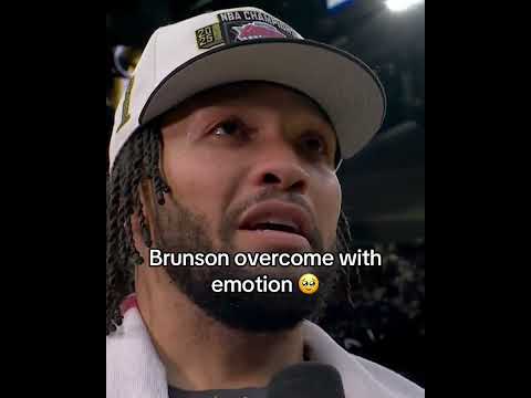 look how much it means to Brunson 💙