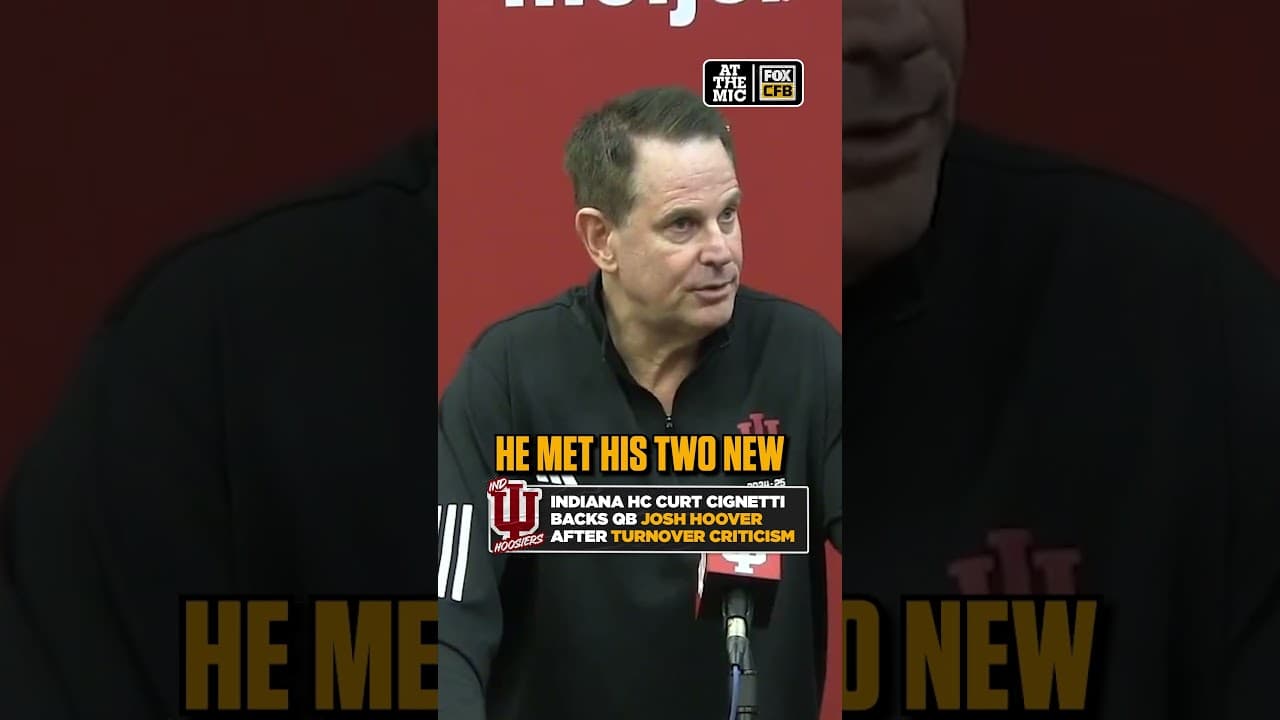 Curt Cignetti talked his talk in support of his new QB 👀 #CFB #Indiana #Football