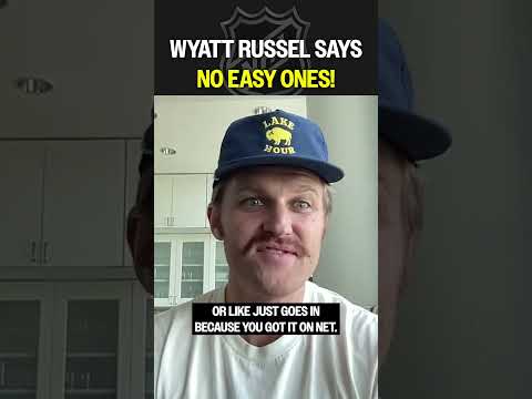 Wyatt Russell might have a future as a goalie coach? 👀👀👀