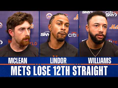 Nolan McLean, Francisco Lindor and Devin Williams on Mets 12th straight loss